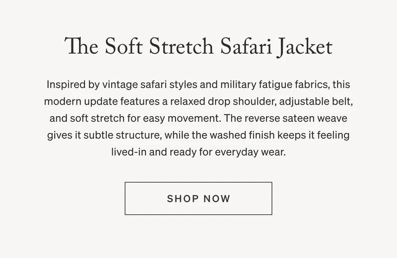 Soft Stretch Safari Jacket