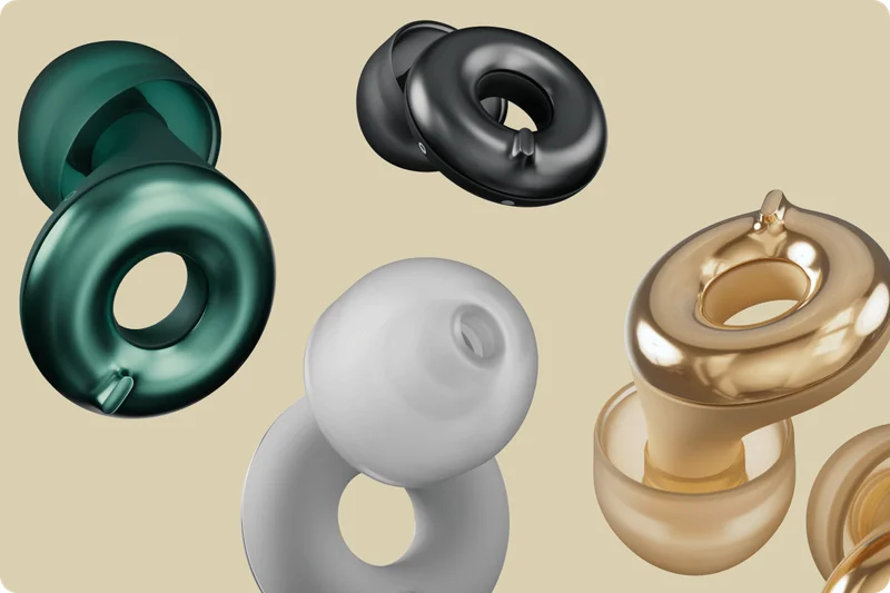 4 Loop Switch earplugs in different colors