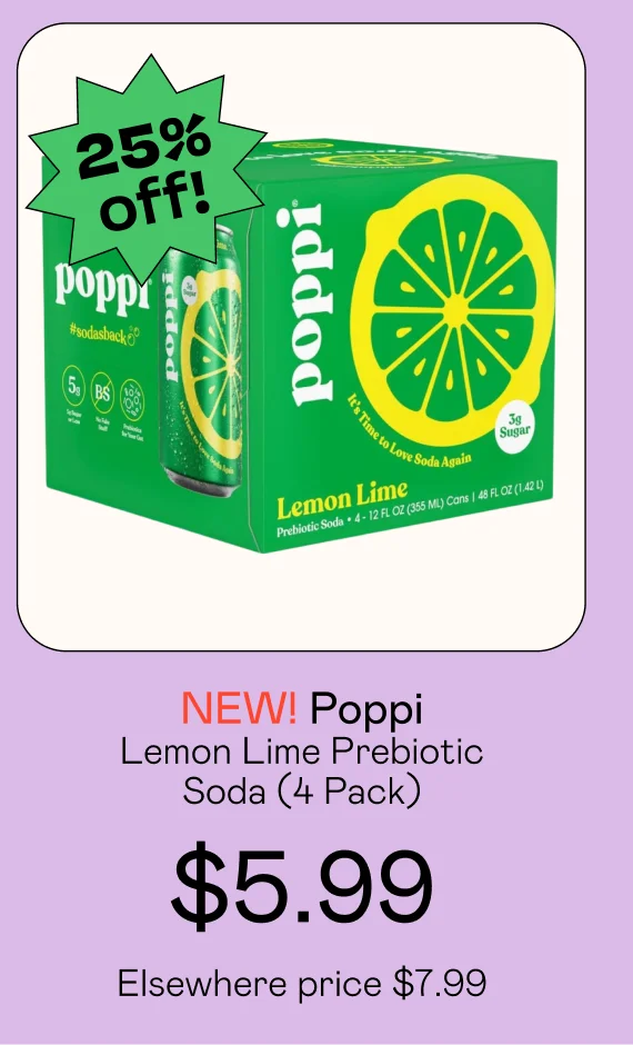 Lemon Lime Prebiotic Soda (4 Pack)