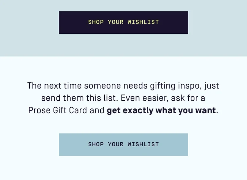 Shop your wishlist