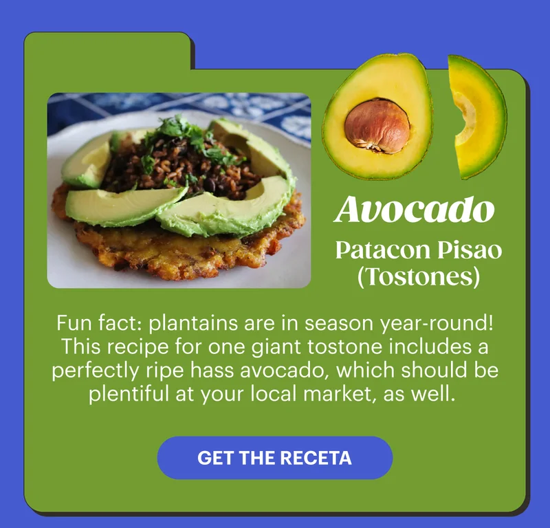 Avocado: Patacon Pisao (Tostones) GET THE RECETA