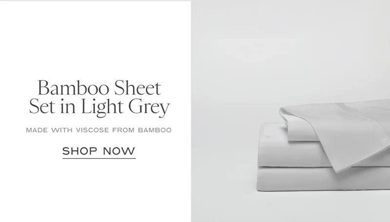 Shop The Bamboo Sheet Set In Light Grey