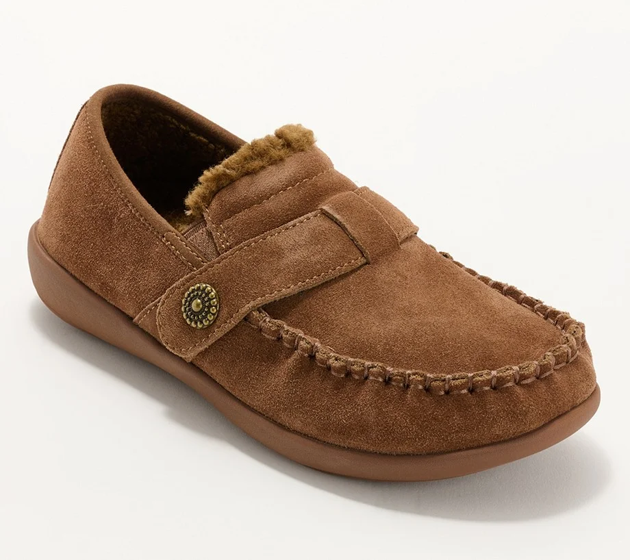 Revitalign Orthotic Cozy Suede Slip-Ons - Siesta Splendid