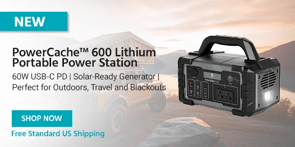 PowerCache 600 Lithium Portable Power Station