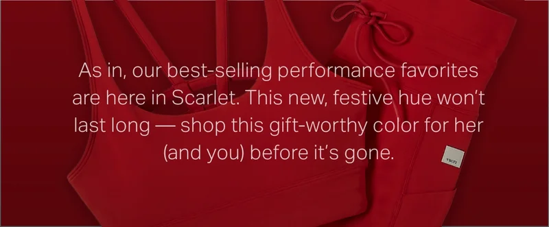As in, our best-selling performance favorites are here in a new, limited-edition festive hue.