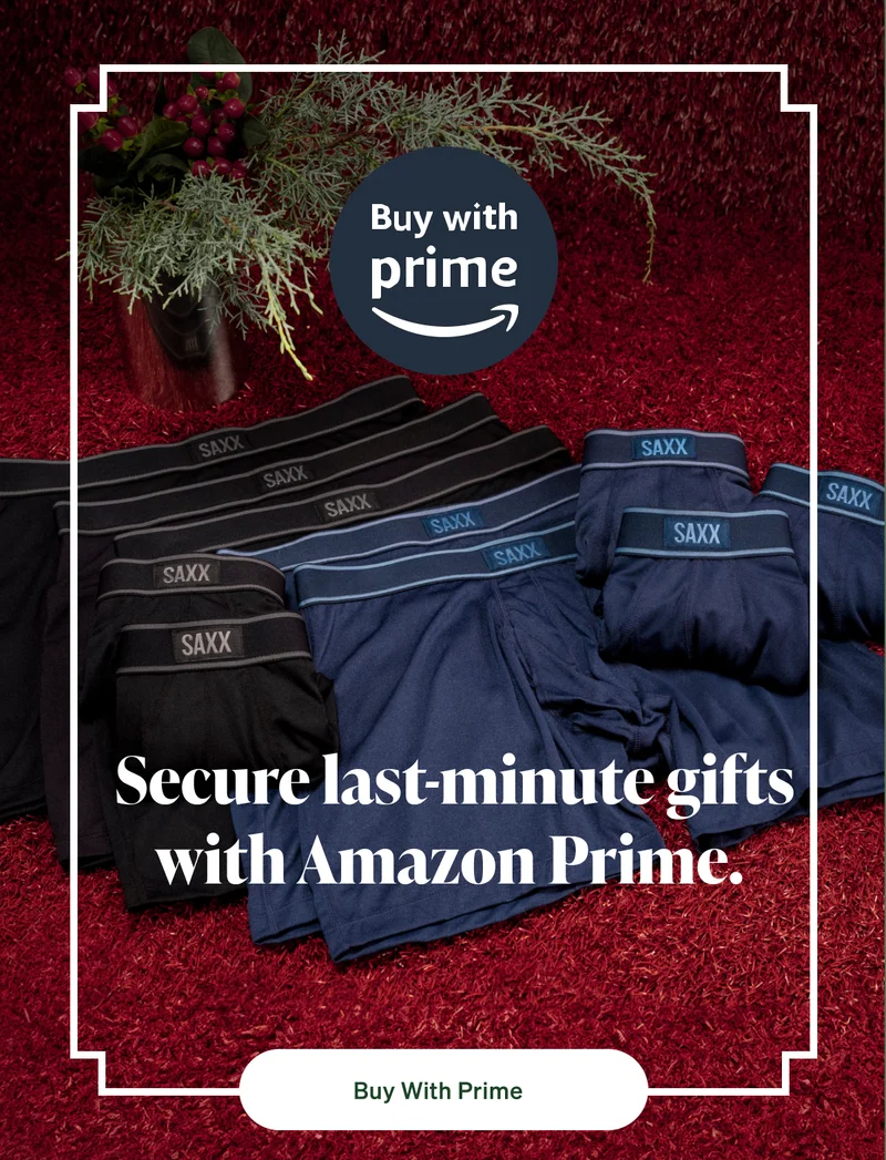 Secure last-minute gifts with Amazon Prime.