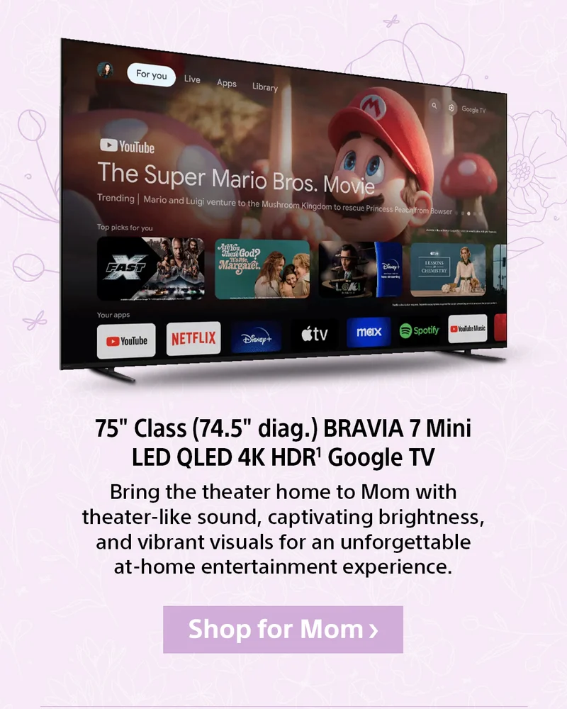 75" Class (74.5" diag.) BRAVIA XR™ X93L Mini LED 4K HDR¹ Google  TV