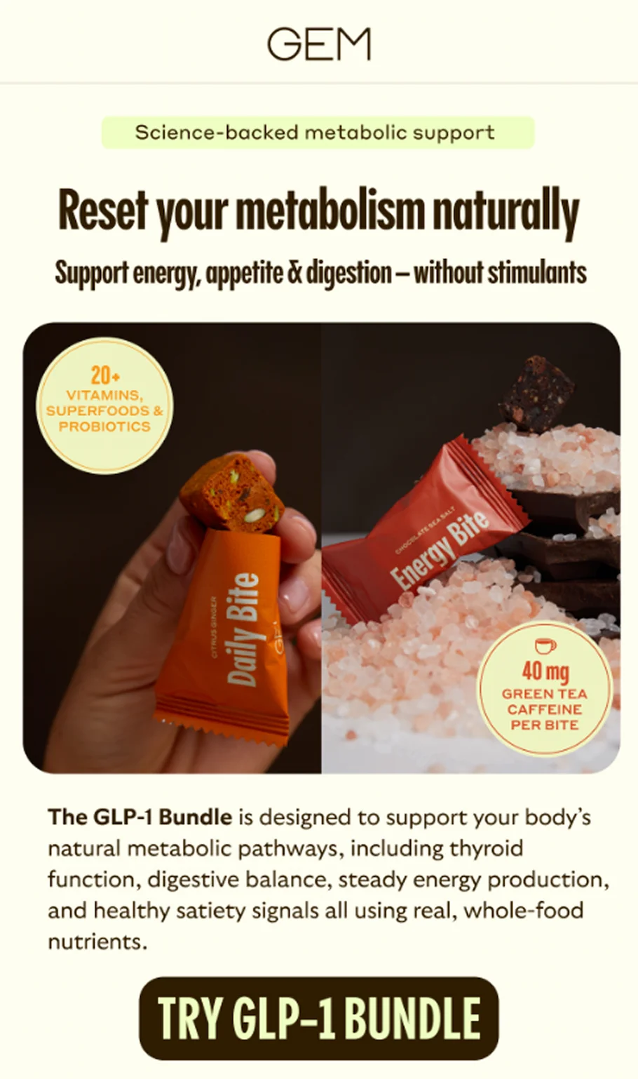 Metabolic support in one powerful duo