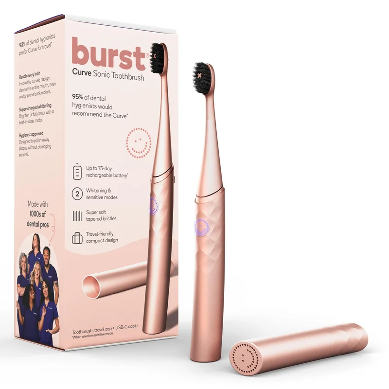 Shop Rose Gold Curve Brush