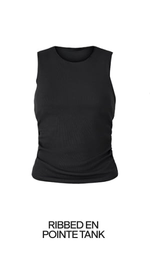 RIBBED EN POINTE TANK