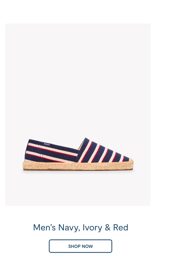 The Original Espadrille Navy / Ivory / Red