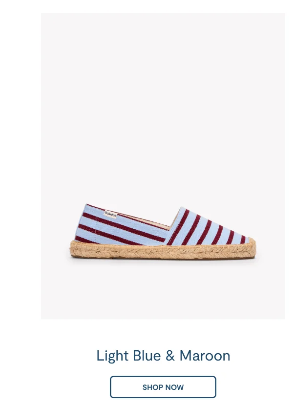 The Original Espadrille Light Blue / Maroon