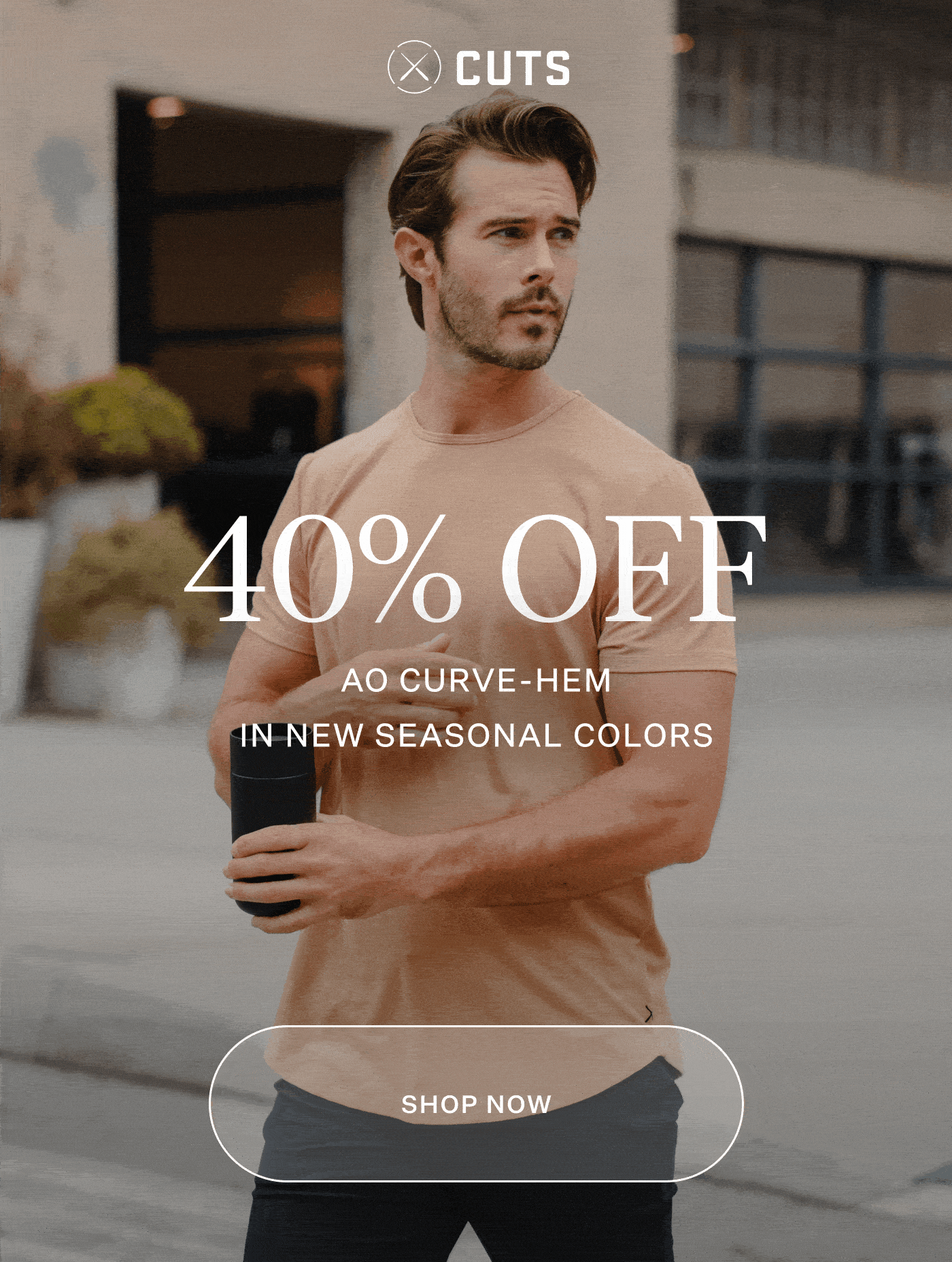 Cuts Clothing - AO Curve-Hem Tee 40% Off