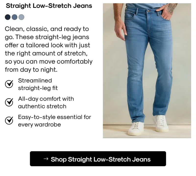 Straight Low-Stretch Jeans