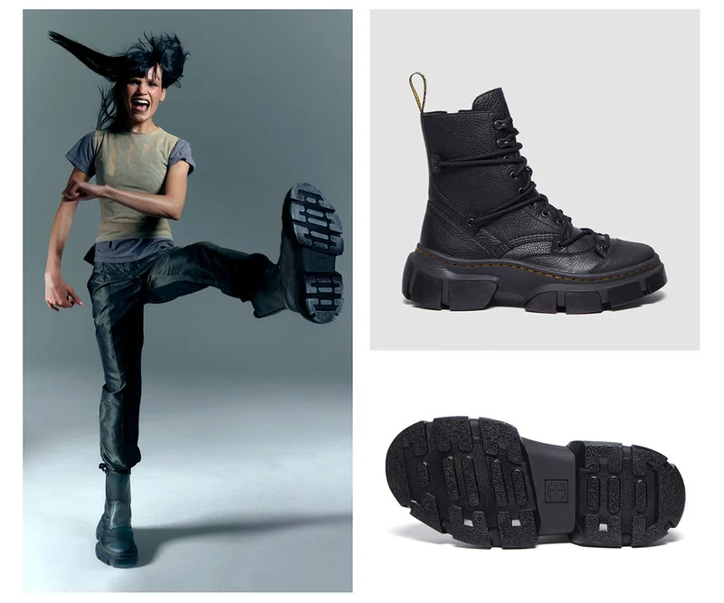 DMXL 8-eye leather boots