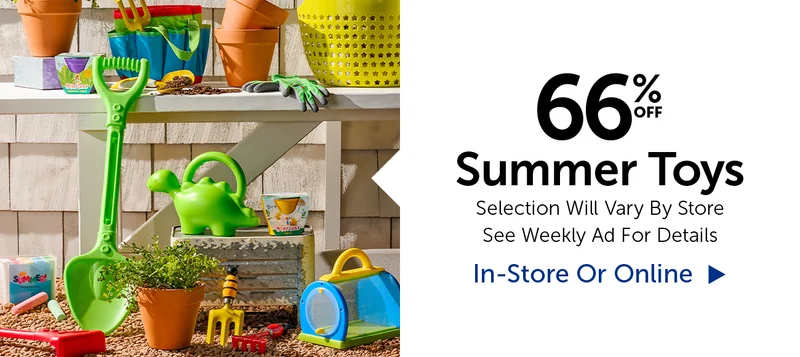 66% Off Summer Toys - Selection Will Vary By Store