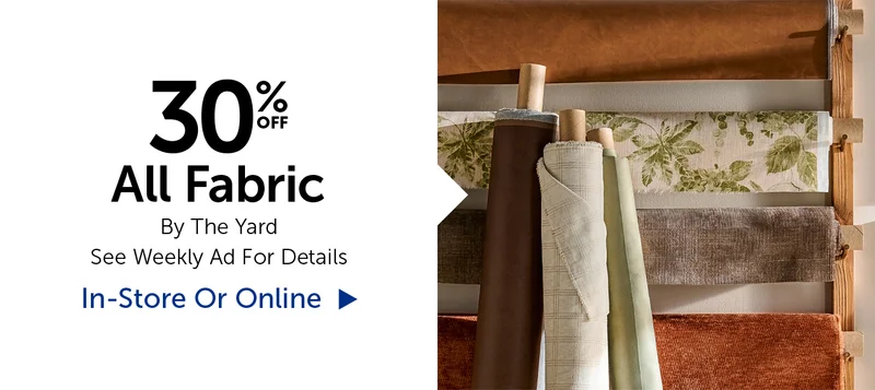 40% Off All Fabric - By The Yard