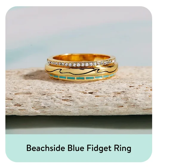 Beachside Blue Fidget Ring