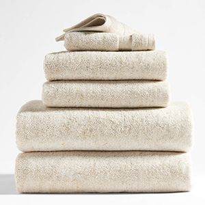 Organic Turkish Cotton Natural Beige Fleck Bath Towels
