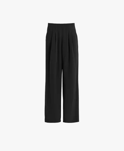 Silk Wide-Leg Pant