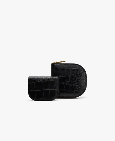 Duo Small Zip Wallet (Croco)