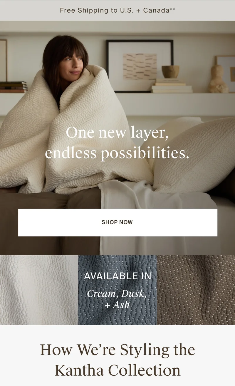 Hand-Stitched Kantha Quilt | Shop Now