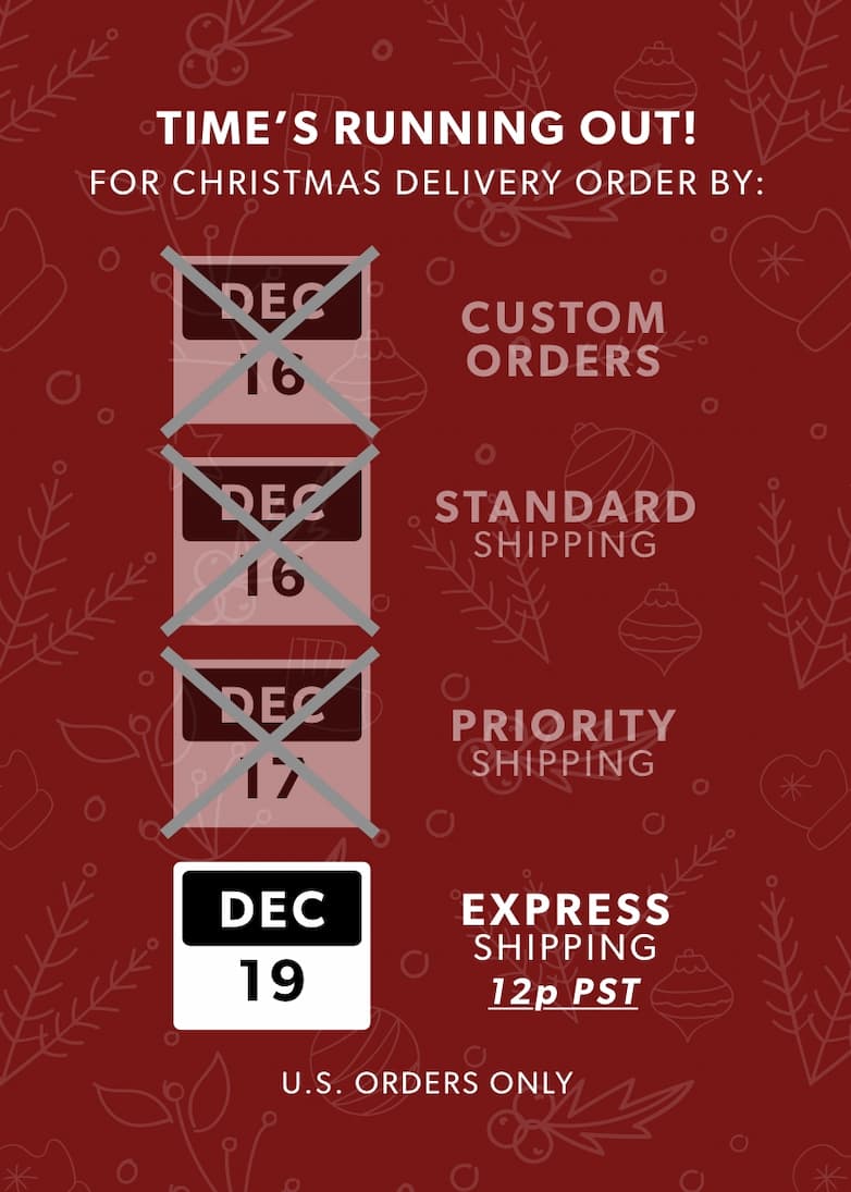 Shipping Deadlines Shipping Deadlines