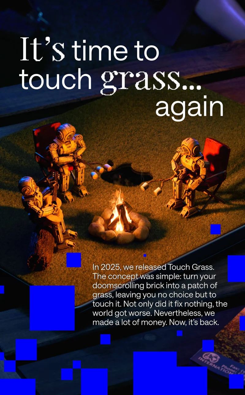It's time to touch grass... again.