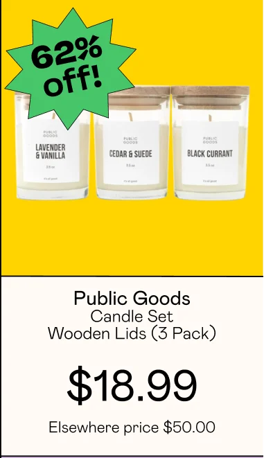 Candle Set Wooden Lids (3 Pack)