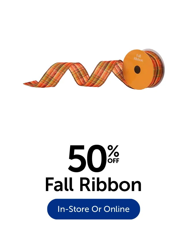 50% Off Fall Ribbon