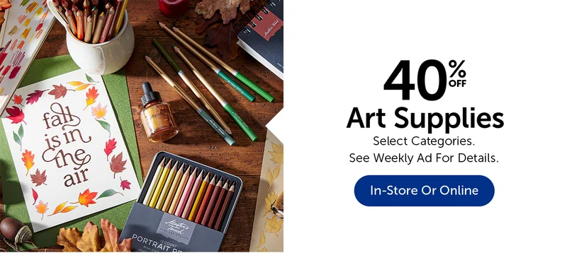 40% Off Art Supplies