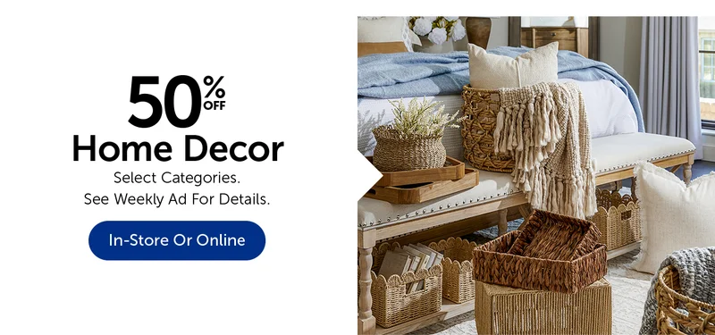 50% Off Home Decor