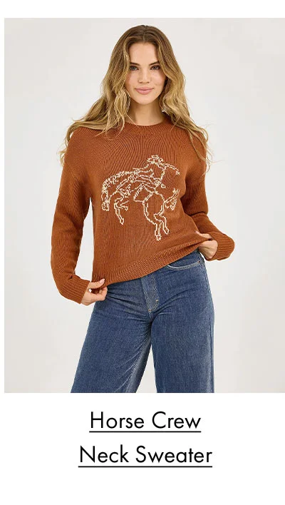 Horse Crew Neck Sweater