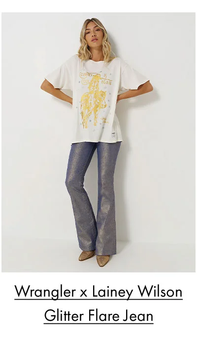 Wrangler x Lainey Wilson Glitter Flare Jean
