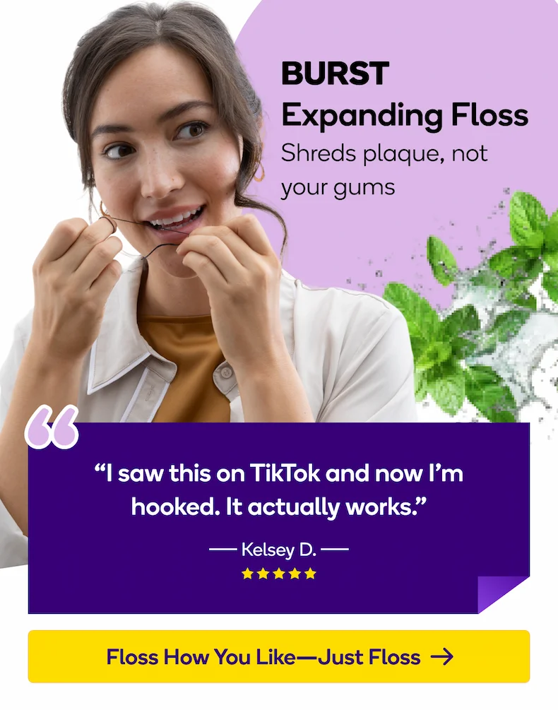 burst oral care flossing