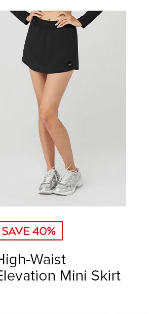 HIGH-WAIST ELEVATION MINI SKIRT