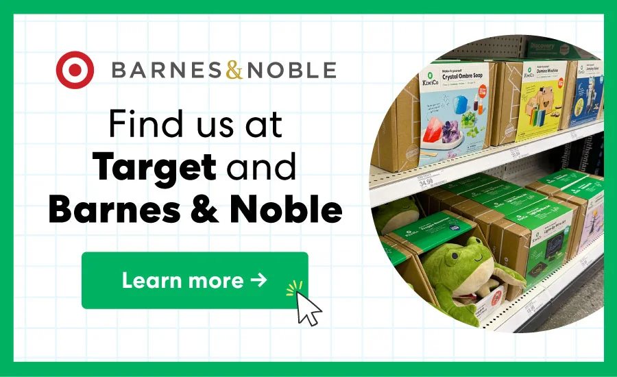 Find us at Target and Barnes & Noble
