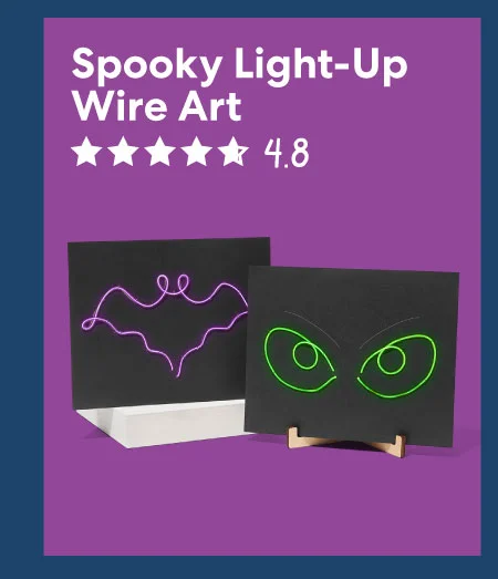 Spooky Light-Up Wire Art