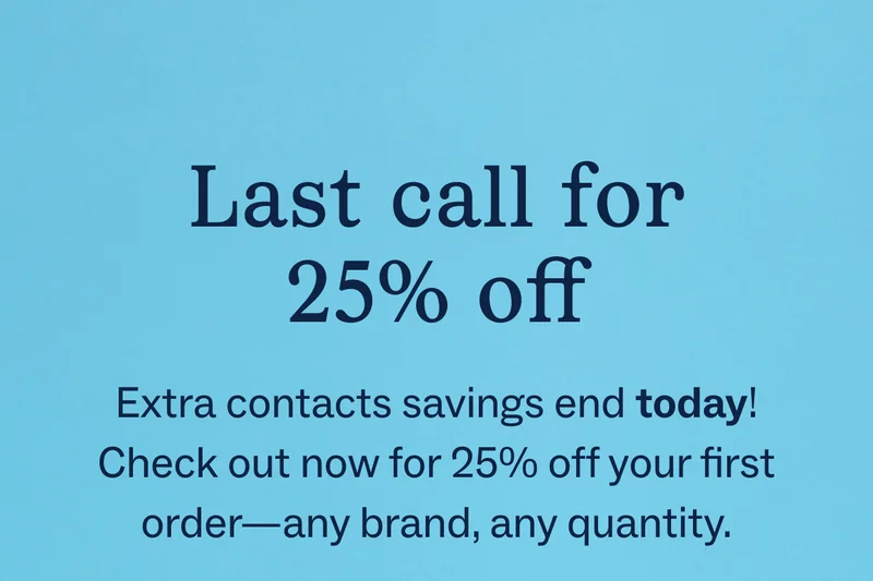 Last call for 25% off
