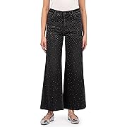 Meg High-Rise Fab Ab Wide Leg Raw Hem In Illuminated