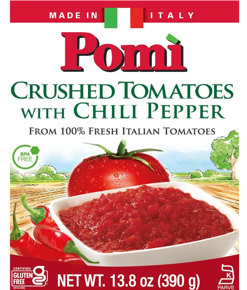 Image of Pomi Crushed Tomatoes with Chili Pepper