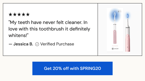 Get 20% off with SPRING20