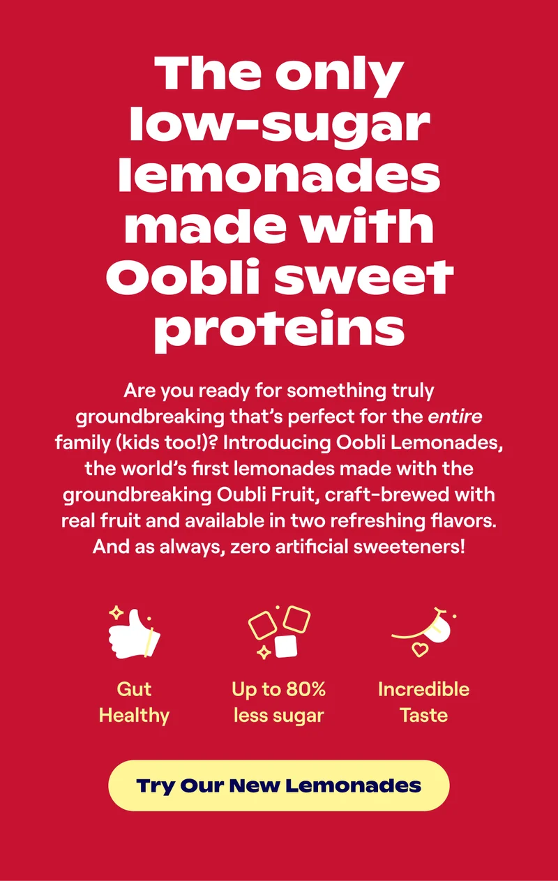 made with sweet proteins