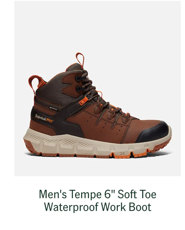 Men's Tempe 6" Soft Toe Waterproof Work Boot