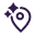 Image Description: Location pin icon with sparkles