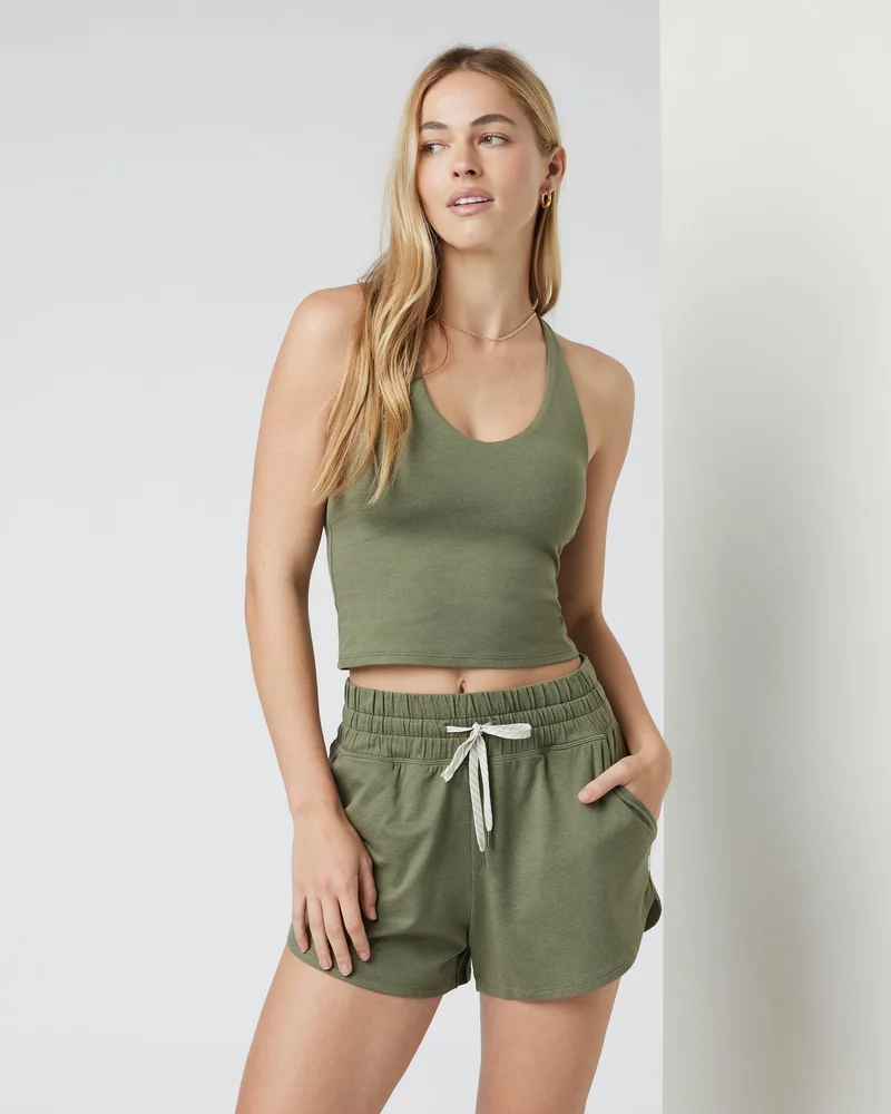 Image of Halo Performance Crop 2.0 | Dark Metal Heather