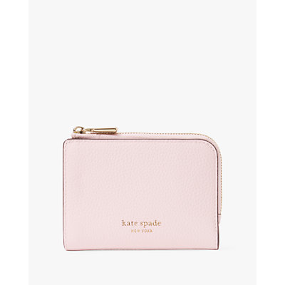 Ava Colorblocked Pebbled Leather Zip Bifold Wallet