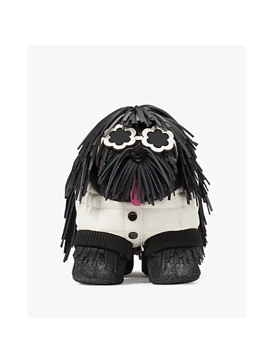 Shaggy Fringed 3D Dog Crossbody