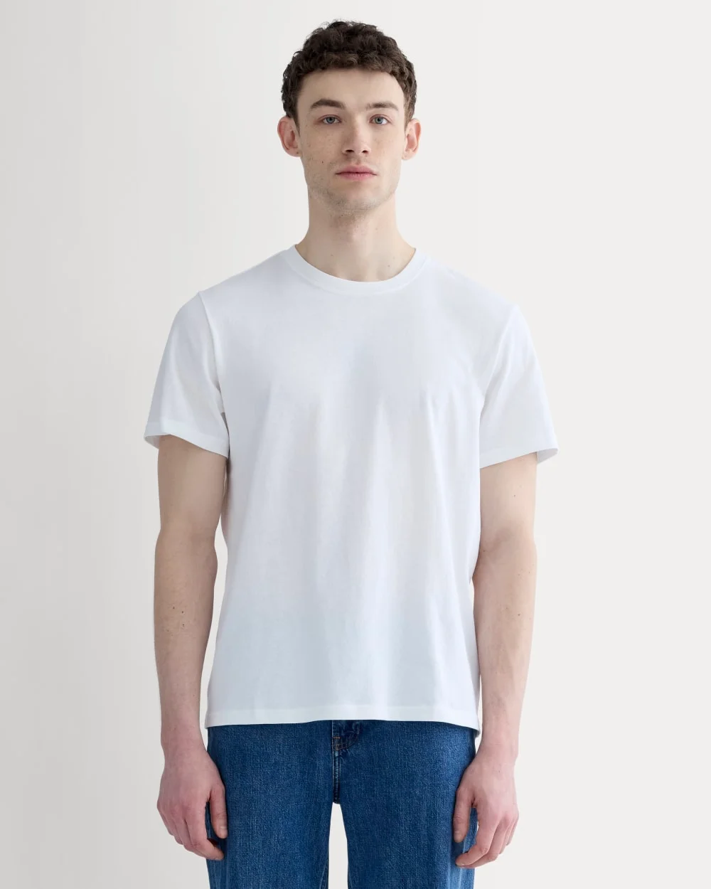 Image of The Premium-Weight Crew | Uniform | White