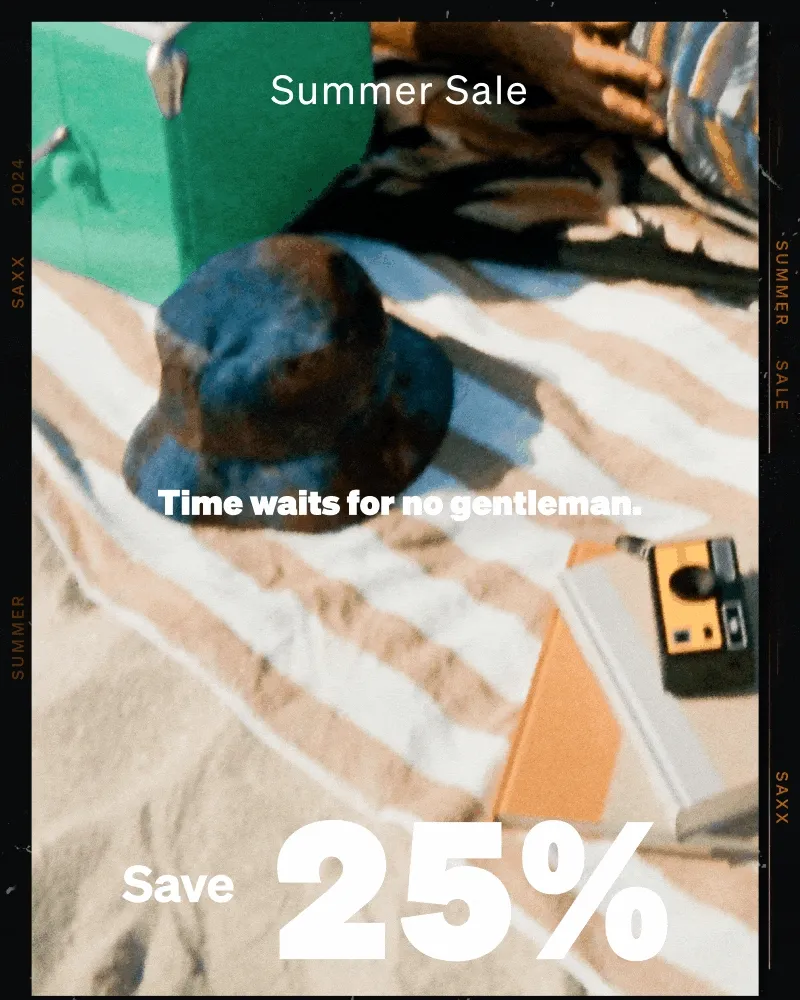Time waits for no gentleman. Shop the Summer Sale now.